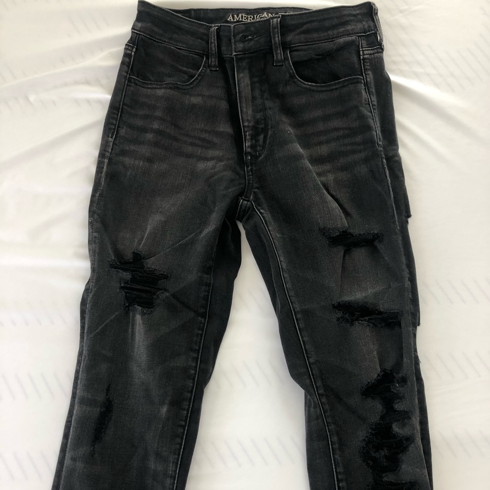 American Eagle Black Skinny Jeans Size 6